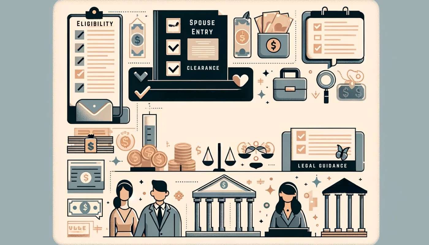 Spouse entry clearance infographic