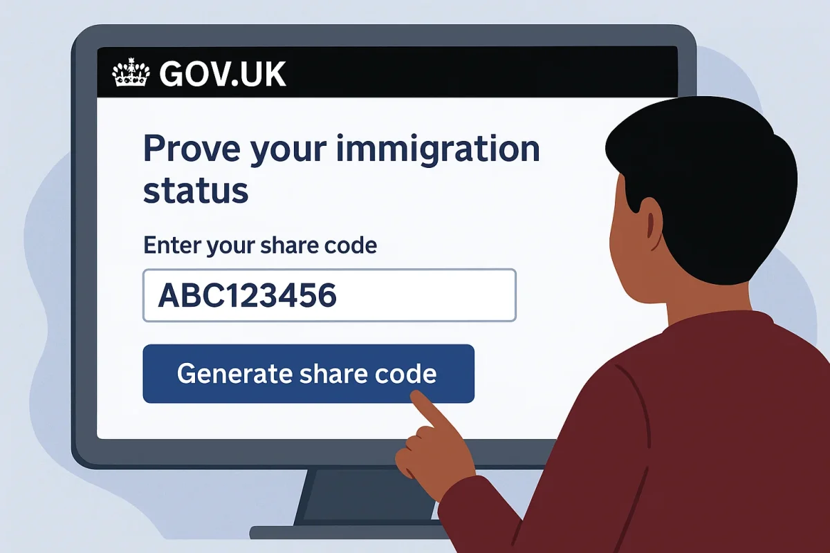 How to get my share code