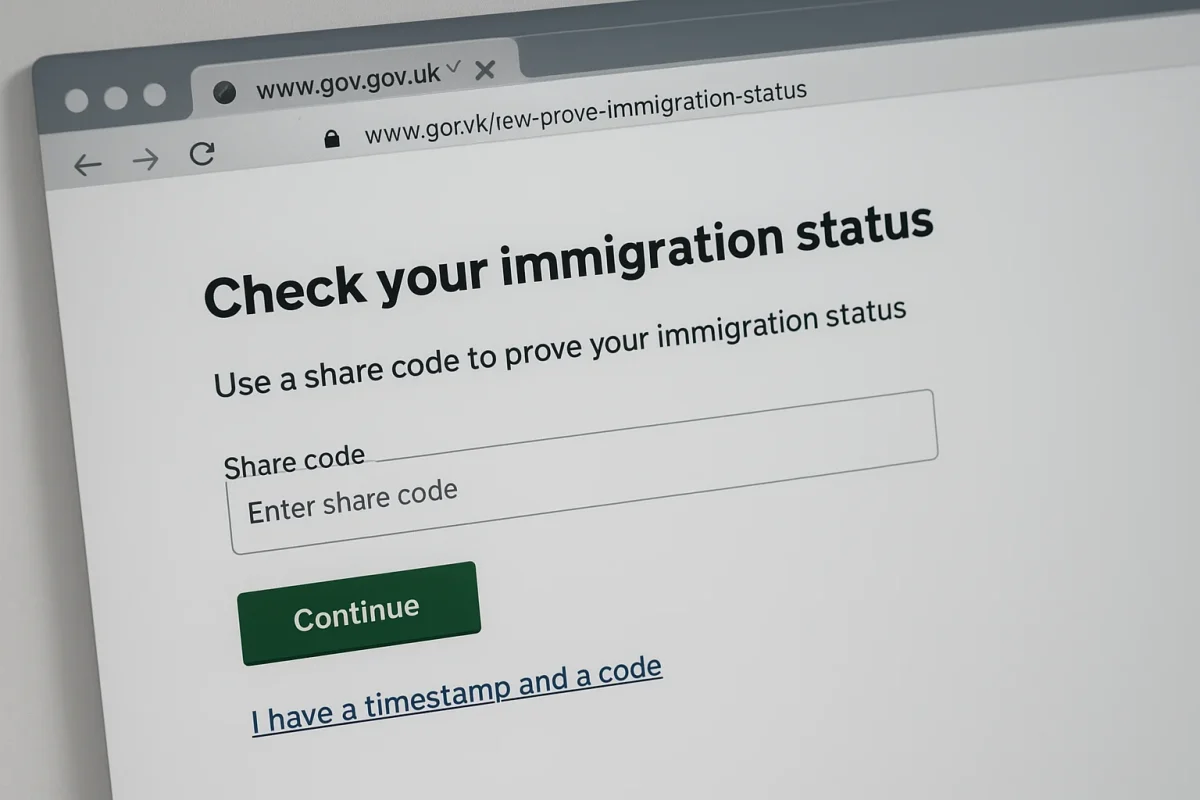 how to get a share code